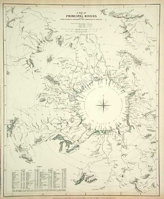 A Map of the Principal Rivers Shewing Their Courses, Countries, and Comparative Lengths