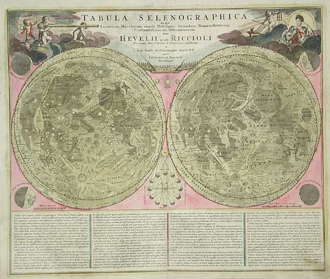 Tabula Selenographica in qua Lunarium Macularum exacta Descriptio secundum Nomenclaturam Praestantissimorum Astronomorum tam Heuelii quam Riccioli