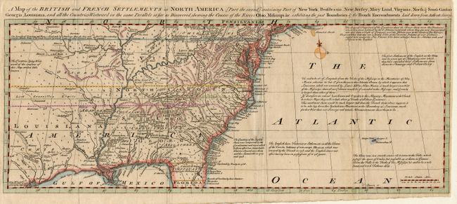 A Map of the British and French Settlements in North America