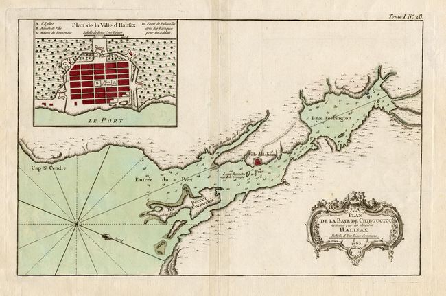 Plan de la Baye de Chibouctou nommee par les Anglois Halifax