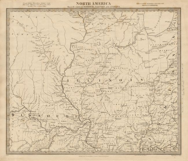 North America Sheet IX Parts of Missouri, Illinois and Indiana