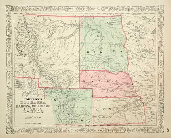 Johnson's Nebraska, Dakota, Colorado, Idaho & Kansas