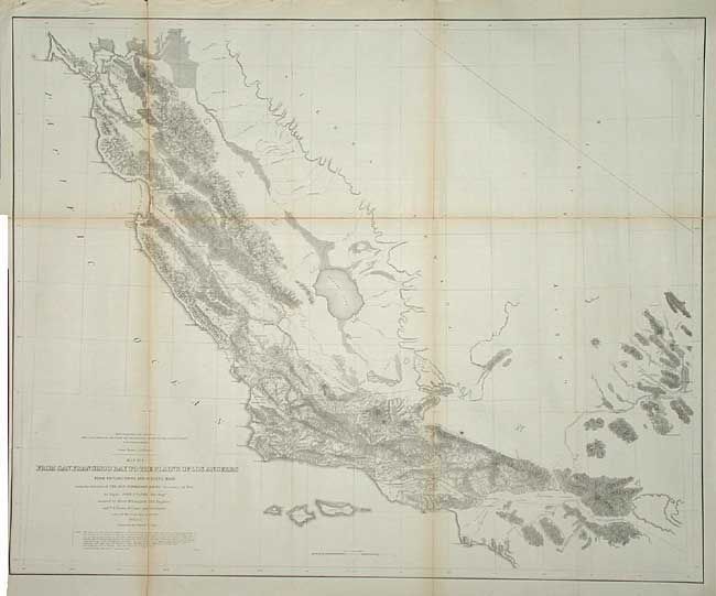 Map No. 1 From San Francisco Bay to the Plains of Los Angeles