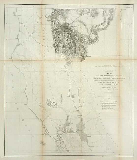 Map No. 1 From San Francisco Bay to Northern Boundary of California