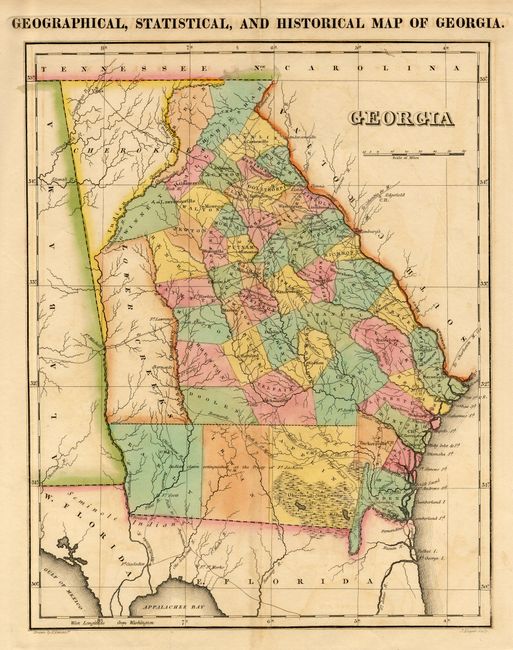 Geographical, Statistical, and Historical Map of Georgia