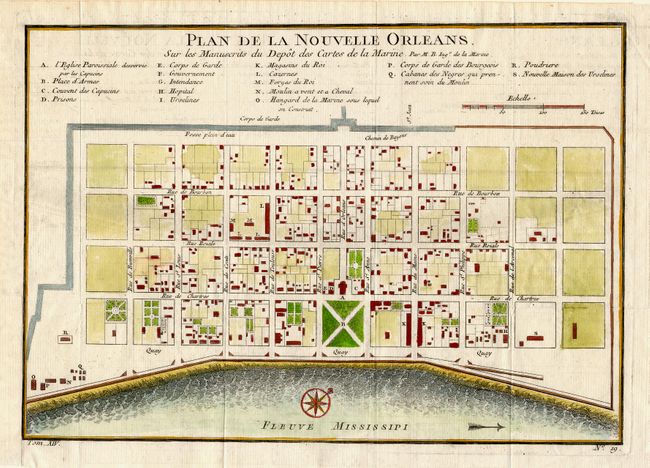 Plan de la Nouvelle Orleans Sur les Manuscrits du Depot des Cartes de la Marine