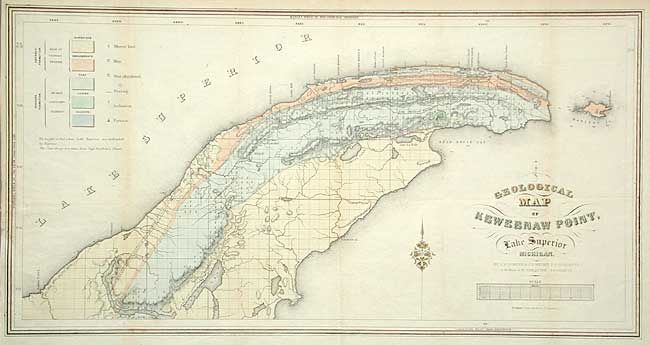 Geological Map of Keweenaw Point, Lake Superior Michigan