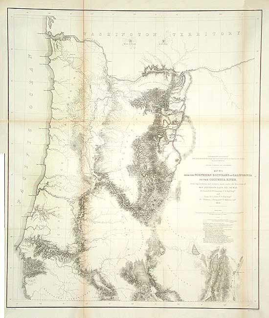 Map No. 2 From the Northern Boundary of California to the Columbia River