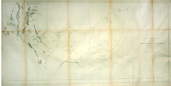 Map and Profile No. 1 from the Red River to the Rio Grand 