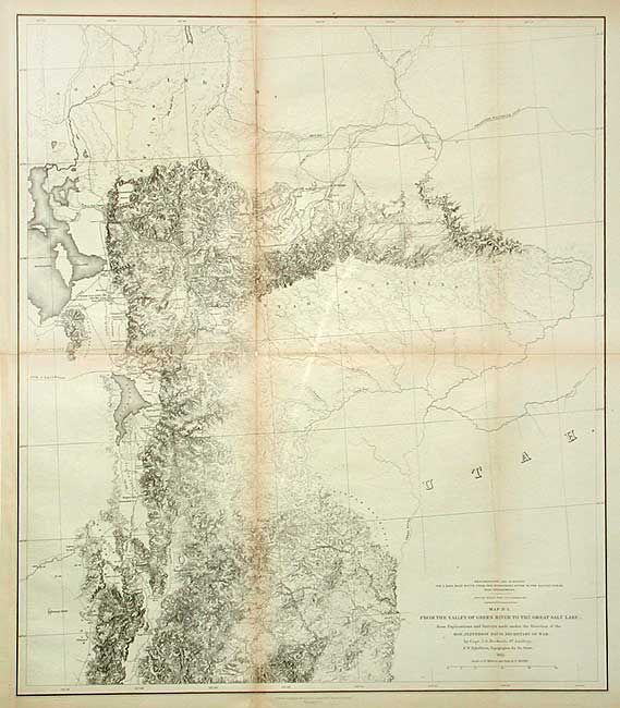 Map No. 1 From the Valley of Green River to the Great Salt Lake