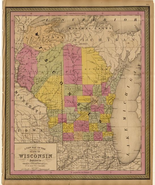 A New Map of the State of Wisconsin