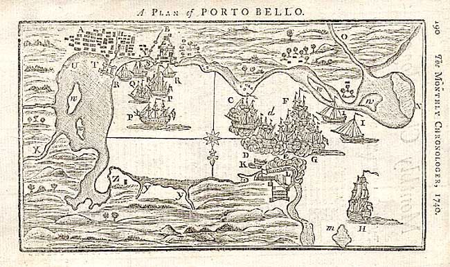 A Plan of Porto Bello