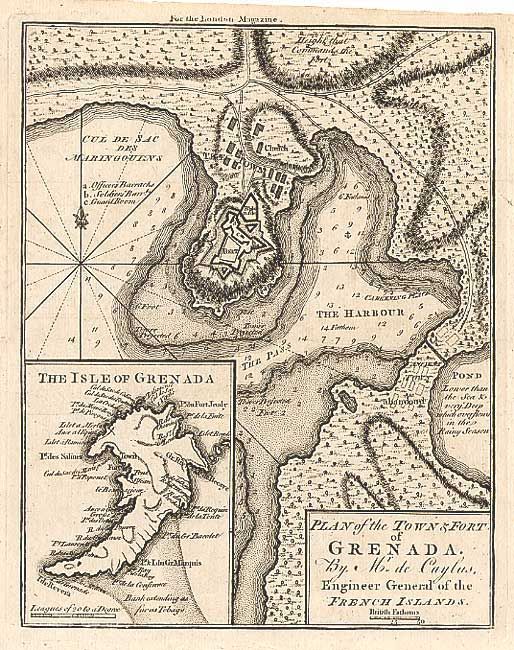 Plan of the Town & Fort of Grenada