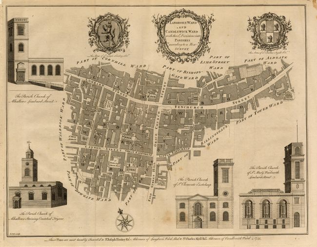 Langborn Ward and Candlewick Ward with their Divisions into Parishes according to a New Survey