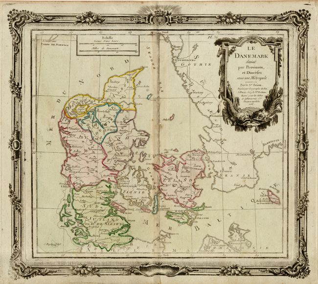 Le Danemark divise par Provinces et Dioceses sous une Metropole