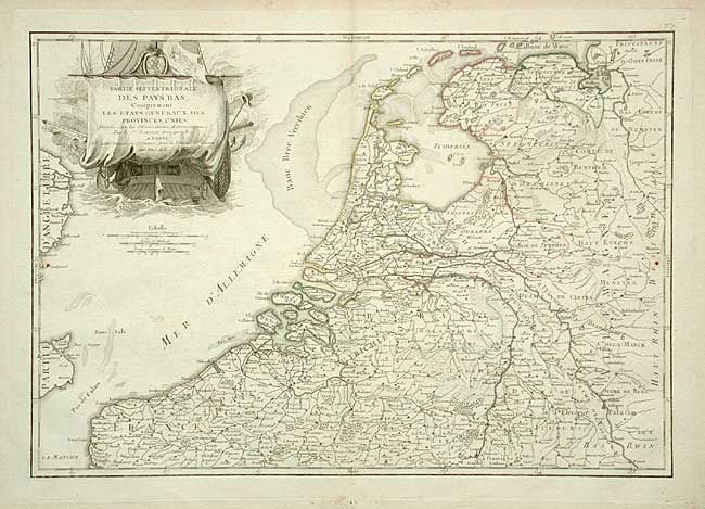 Partie Septentrionale des Pays Bas, Comprenant les Etats Generaux des Provinces Unies