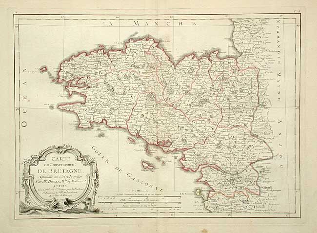 Carte du Gouvernements de Bretange