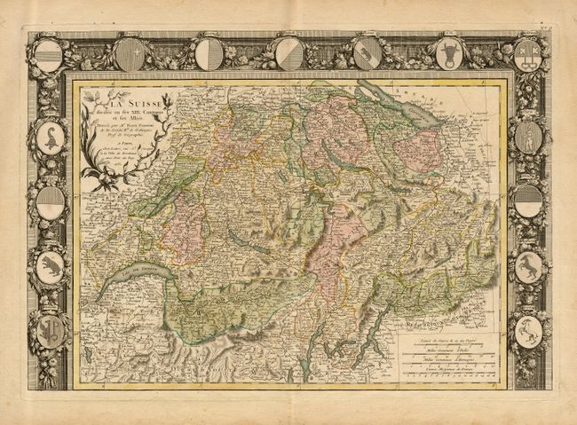 La Suisse divisee en ses XIII.  Cantons et ses Allies