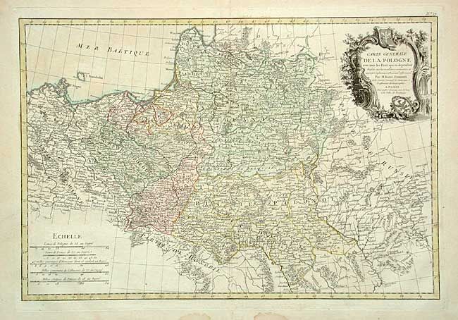 Carte Generale de la Pologne avec tous les Etats qui en dependent