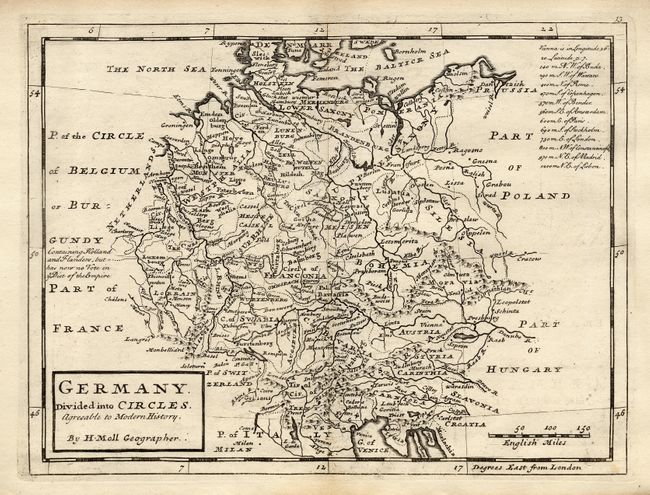 Germany Divided into Circles. Agreeable to Modern History