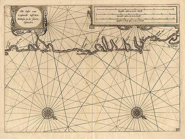 De Custe van Laplandt, tusschen Wardhuijs en Kildijn [and] tusschen Kirduyn en de seuen Eylanden