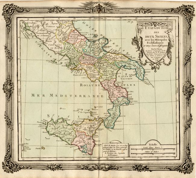 Estats du Roi des Duex Siciles avec les Metropoles Ecclesiastiques et tous leurs Suffragans