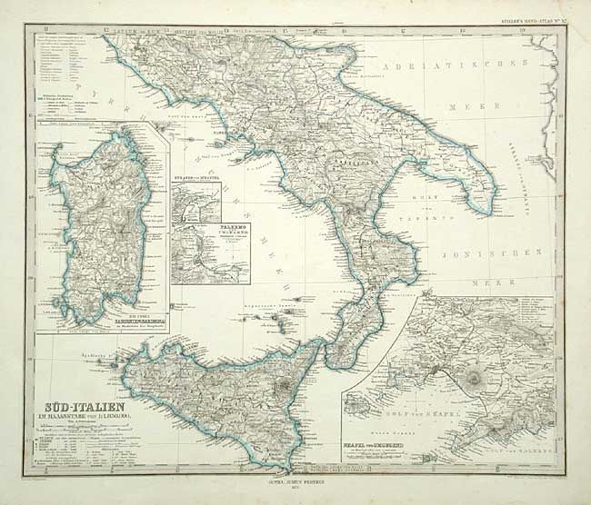 Sud-Italien Im  Maassstabe von 1:850.000