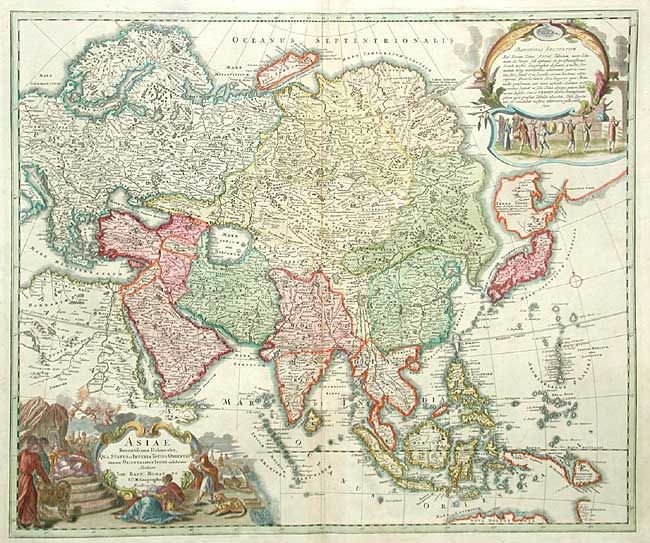 Asiae Recentissima Delineatio, Qua Status et Imperia Totius Orientis unacum Orientalibus Indiis