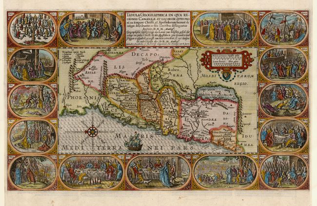 Tabula Geographica in qua Regiones Cananaeae, et Locorum Situs Prout ea tempore Christi