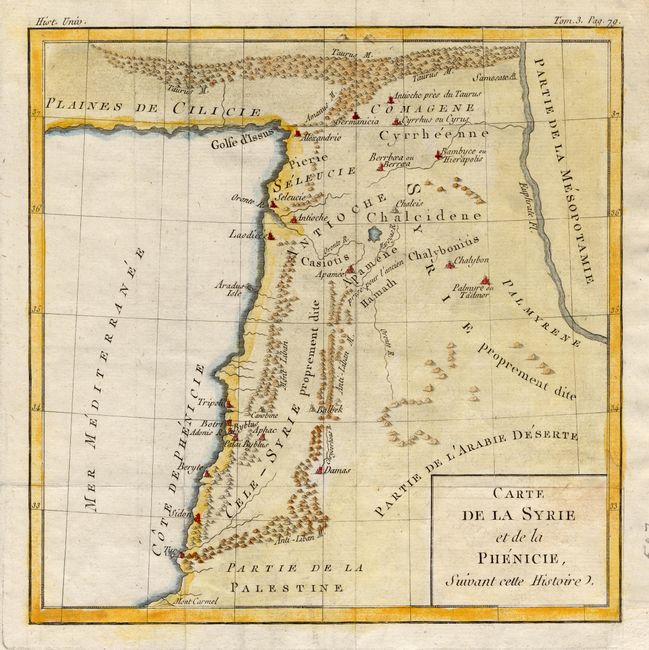 Carte de la Syrie et de la Phenicie