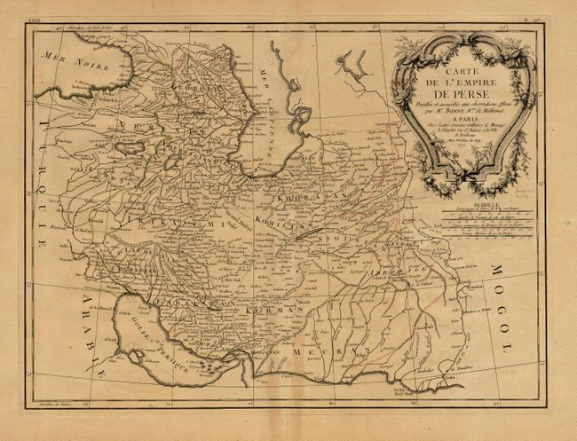 Carte de l' Empire de Perse