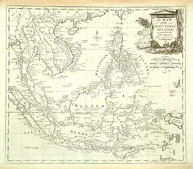 A Map of the East India Islands, agreeable to the most approved Maps and Charts