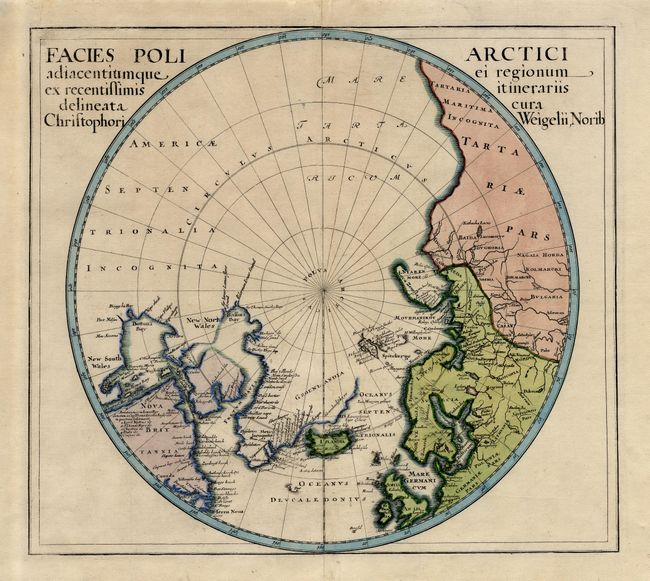 Facies Poli Arctici adiacentiumque ei regionum ex recentissimis itinerariis delineata cura