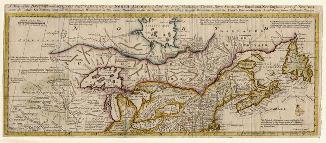 A Map of the British and French Settlements in North America [Part the first]