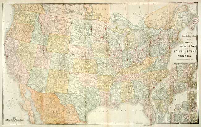 New Official Railroad Map of the United States and Canada