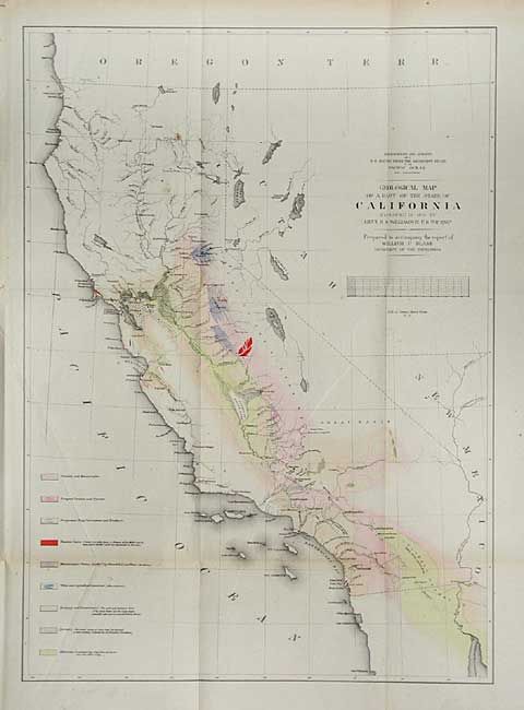 Geological Map of a Part of the State of California Explored in 1855 by Lieut. R. S. Williamson U.S. Top. Eng.