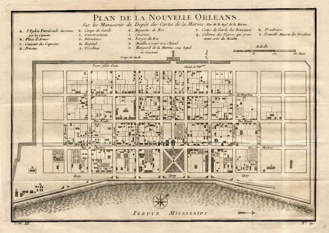 Plan de la Nouvelle Orleans. Sur les Manuscrits du Depot des Cartes de la Marine