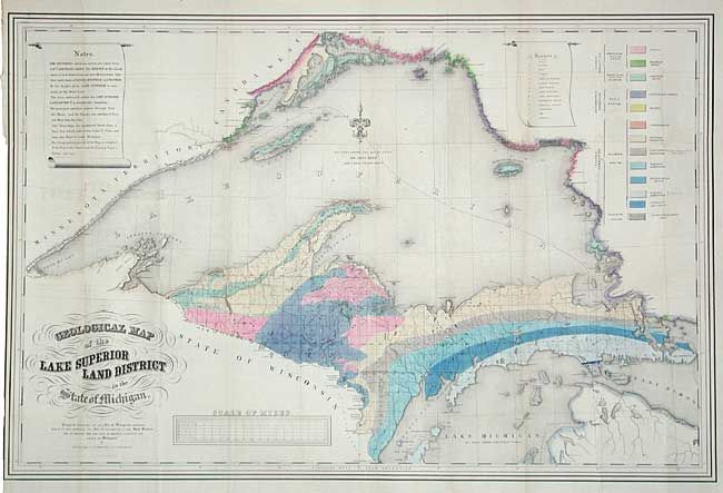Geological Map of the Lake Superior Land District in the State of Michigan