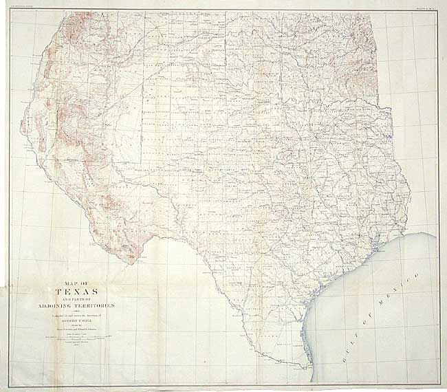 Map of Texas and parts of Adjoining Territories