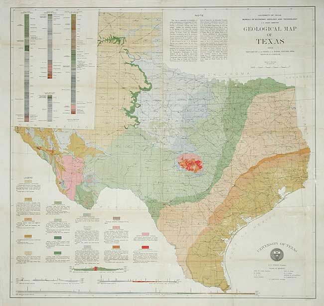 Geological Map of Texas