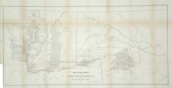 Map of Public Surveys in the Territory of Washington