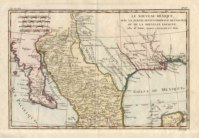 Le Nouveau Mexique avec la Partie Septentrionale de l' Ancien, ou de la Nouvelle Espagne