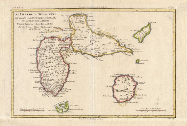 Les Isles de la Guadeloupe, de marie Galante, de la Desirade, et Celles des Saintes Colonie Francoise des les Antilles
