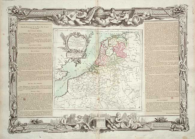 Les Pays Bas Francois Autrichiens, et Hollandois, Divisee en Provinces Civiles et Esslesiastiques