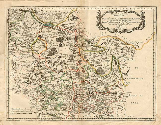 Haute Partie de la Basse Saxe, ou sont les Duches de Magdebourg, Breme, Ferden, Lunebourg, Brunswich