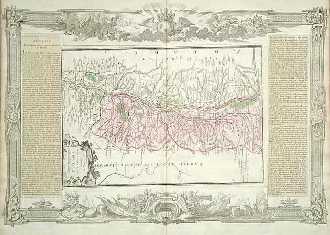 Gouvernement et Generalite d' Alasce Avec les Grandes Routes a Paris