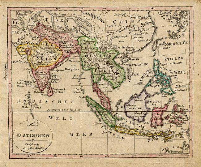 Karte von Ostindien