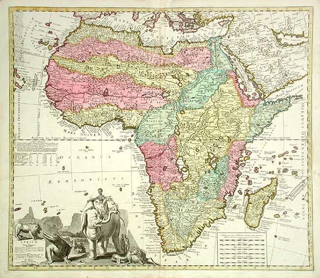 Africae in Tabula Geographica Delineatio