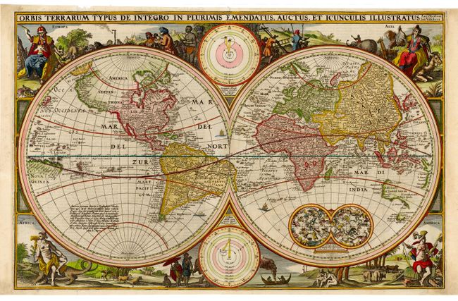 Orbis Terrarum Typus de Integro in Plurimis Emendatus, Auctus, et Icunculis Illustratus