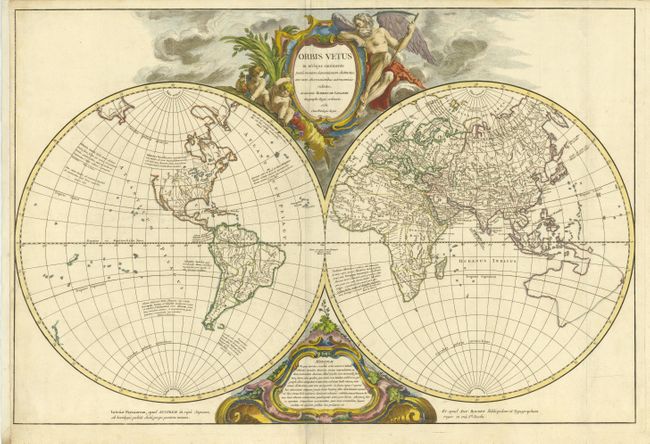 Orbis Vetus in utraque continente juxta mentem Sansonianam distinctus, nec non observationibus  astronomicis